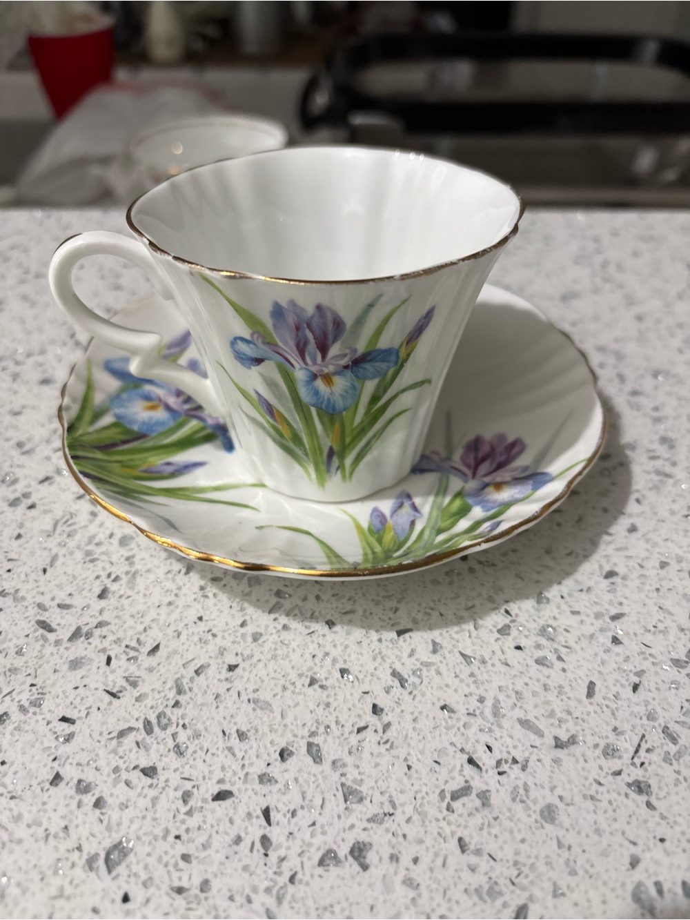 Porcelain Teacup and Saucer
